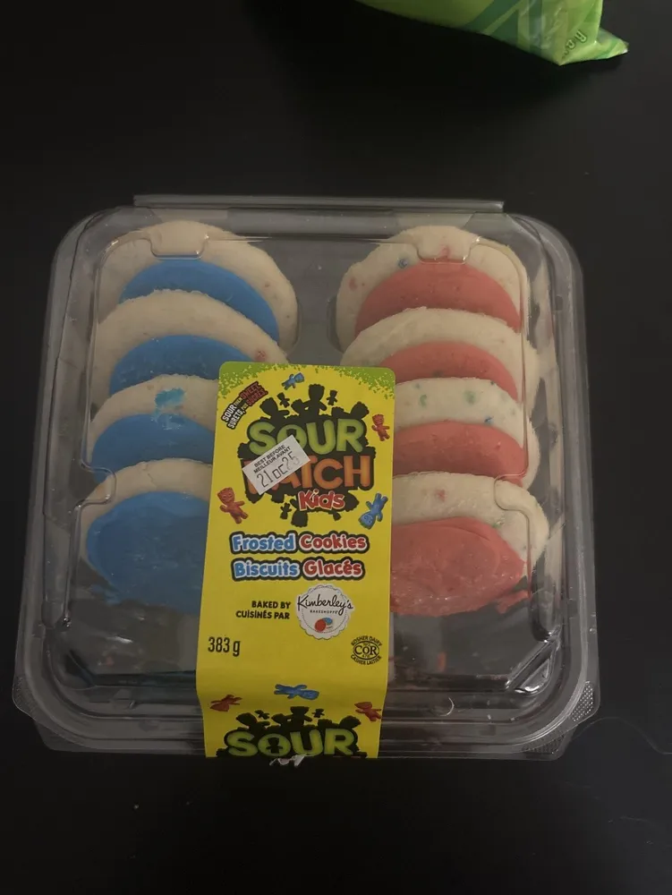Sour Patch Iced Sugar Cookie