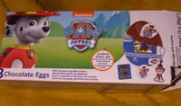 Paw patrol 3 chocolate eggs