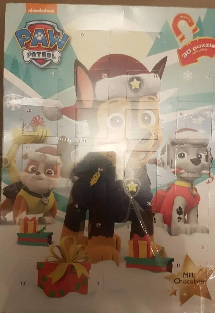 Calendrier avent paw patrol