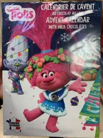 Calendrier de l'avent au chocolat au lait "Trolls"