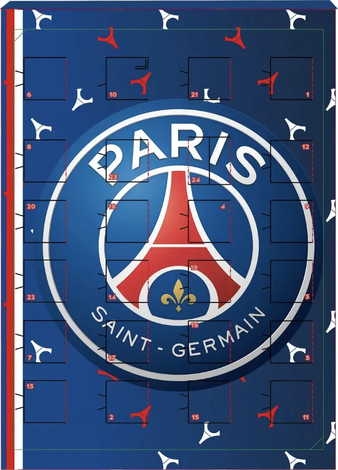 Calendrier de l'Avent Enfants Chocolat PSG