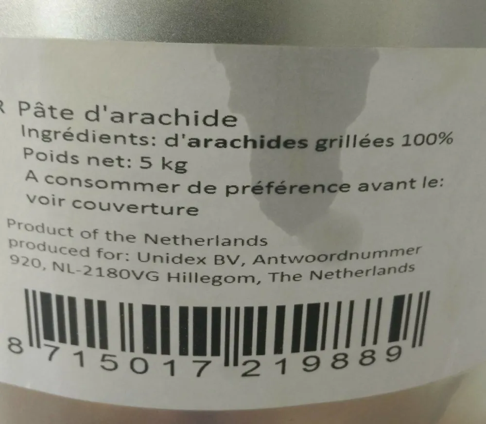 Pâte d'arachide