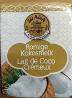 Romige Kokosmelk / Lait de Coco Crémeux