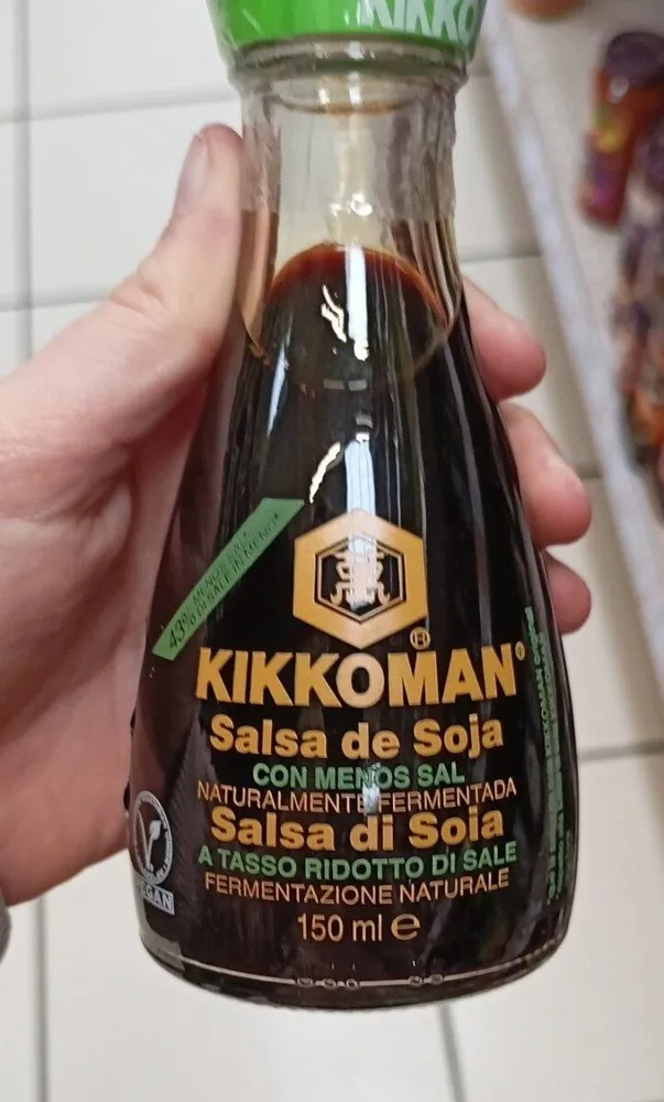 Salsa de soja con menos sal