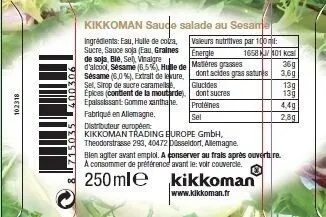 Sauce salade au sésame