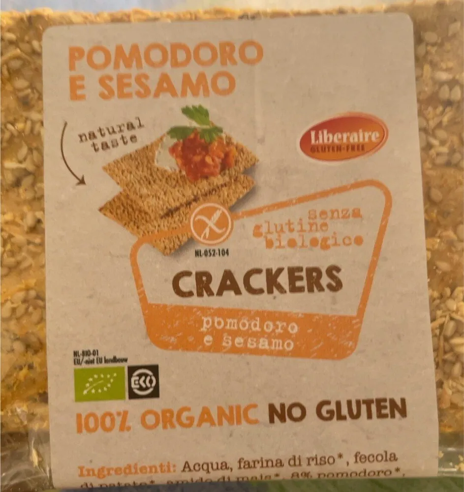 Crackers pomodoro e sesamo