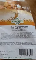 9 Mini-Rosinenbrötchen