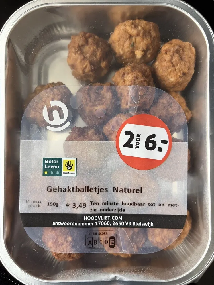 Gehaktballetjes Naturel