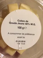 Cubes de Gouda Jeune 48%