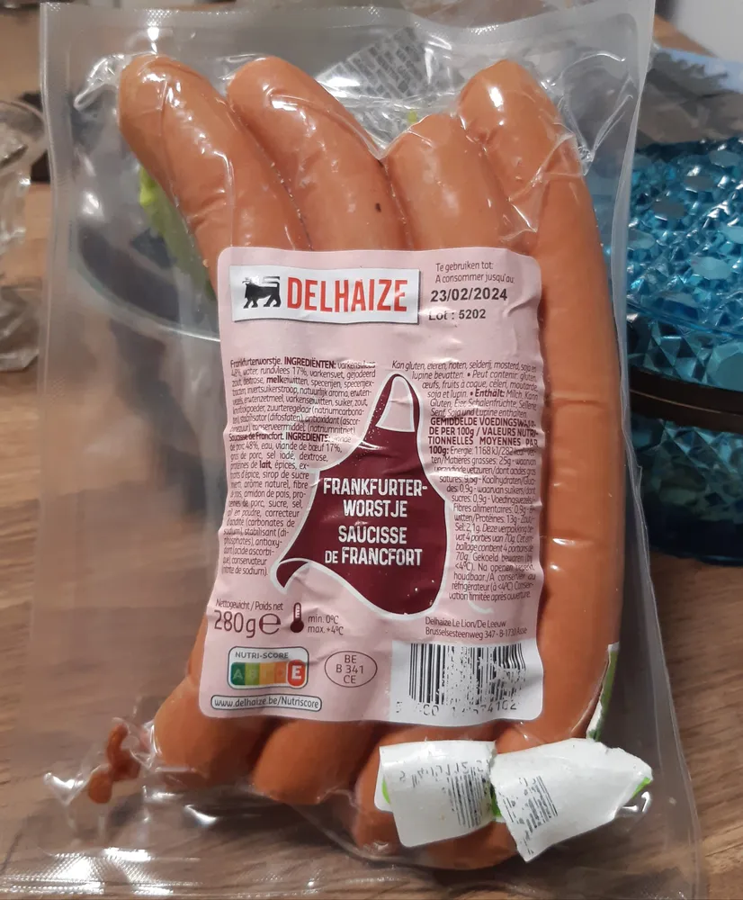 Frankfurter-worstjes / Saucisse de Francfort