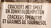 Crackers épeautre et graines de tournesol