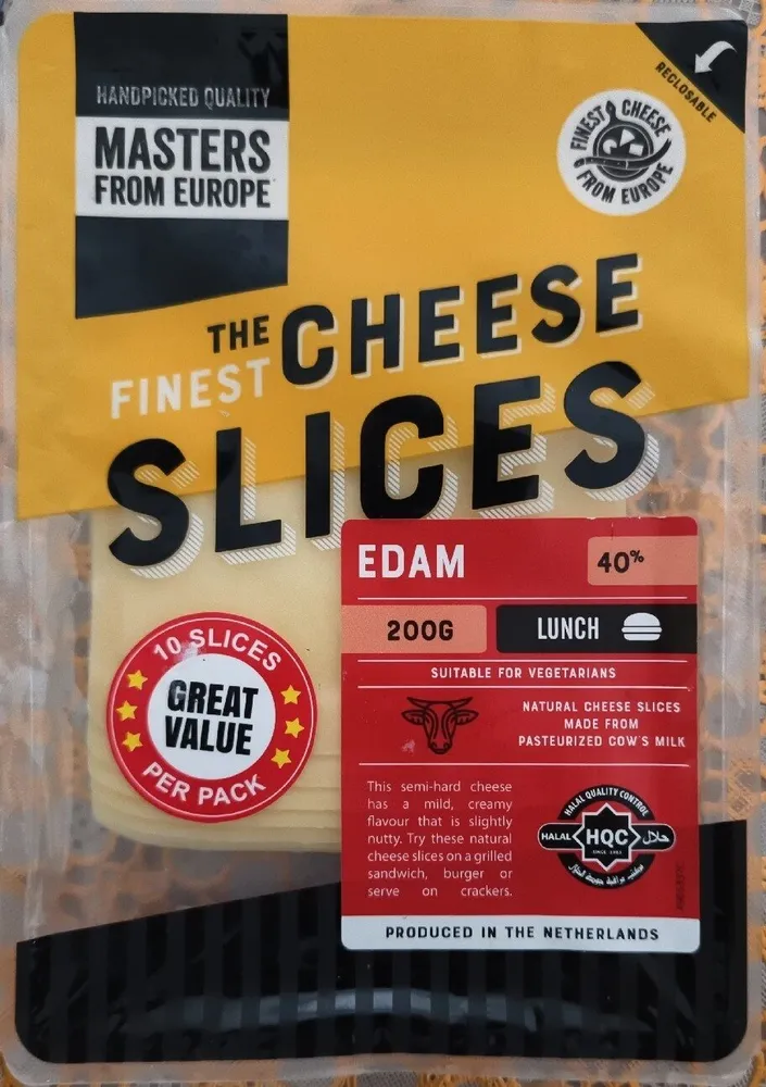 The Finest Cheese Slices Edam 40%