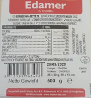 Edamer in Scheiben