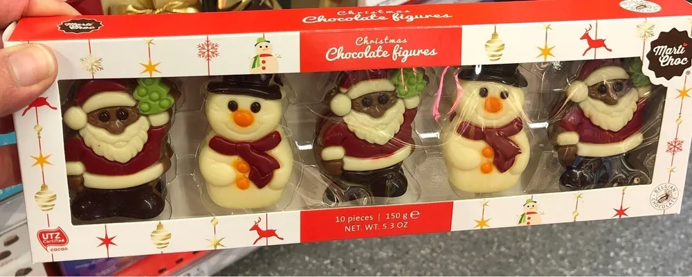 Christmas chocolate figures