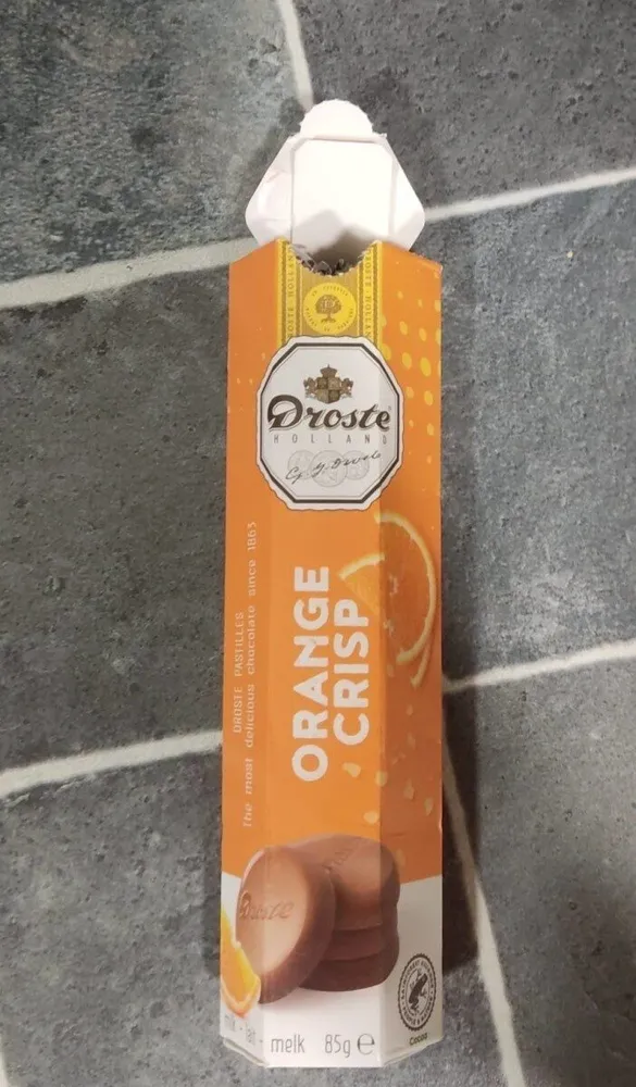 Orange crisp pastilles