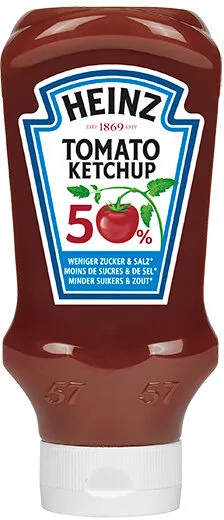 Ketchup 50% de Sucres et de Sel en Moins
