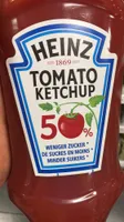Heinz ketchup 50% moins sucres