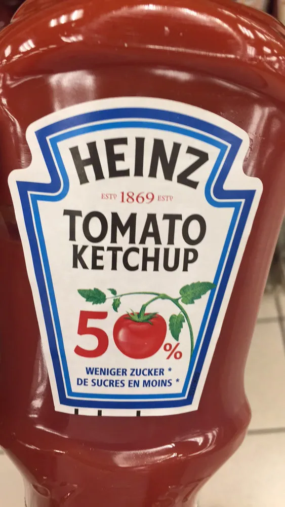 Tomato Ketchup (50% less sugar)
