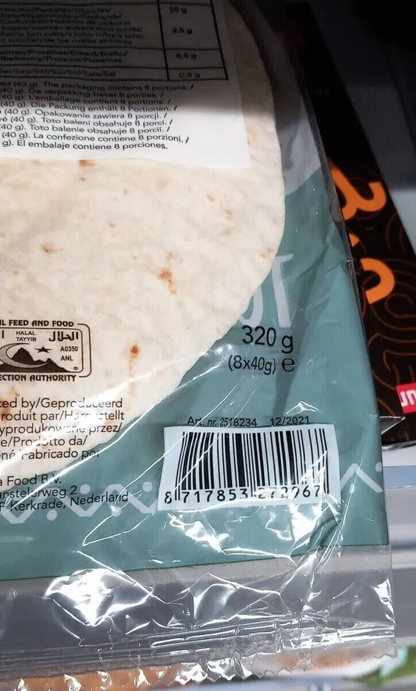 Tortillas wrap