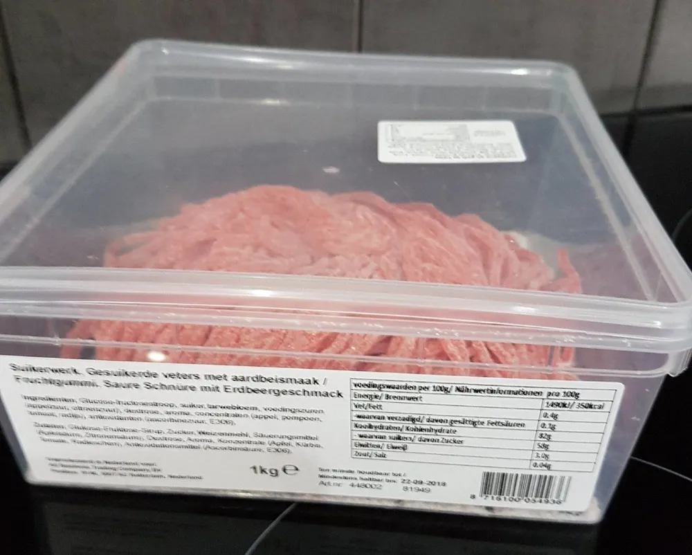 Confiserie au goût fraise