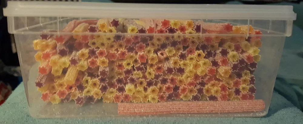 Fruchtgummi. Sticks mixed