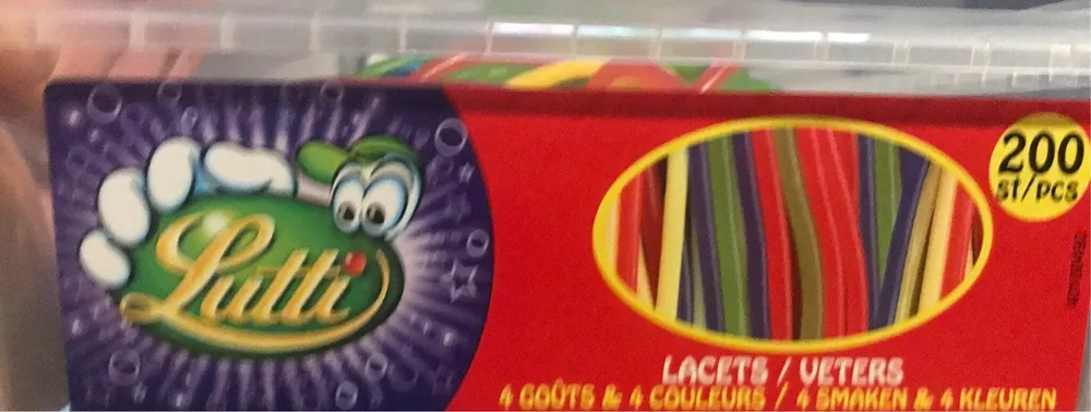 Lutti lacets 4 gouts