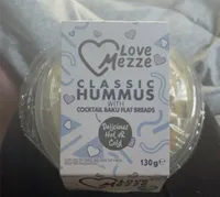 classic hummus with cocktail baku flatbreads