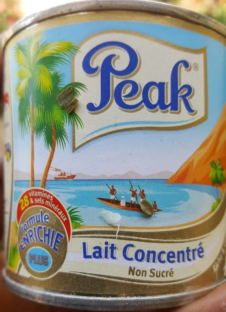 Lait concentré non sucré