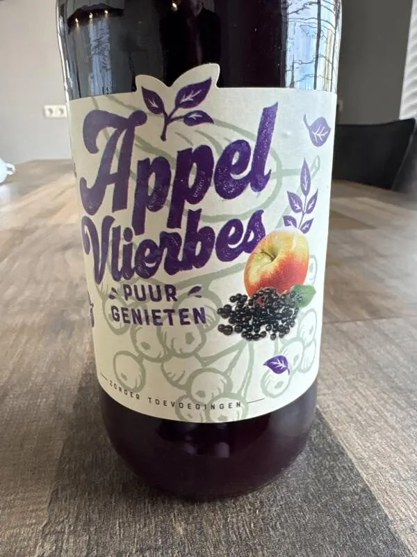 Appel vlierbes sap