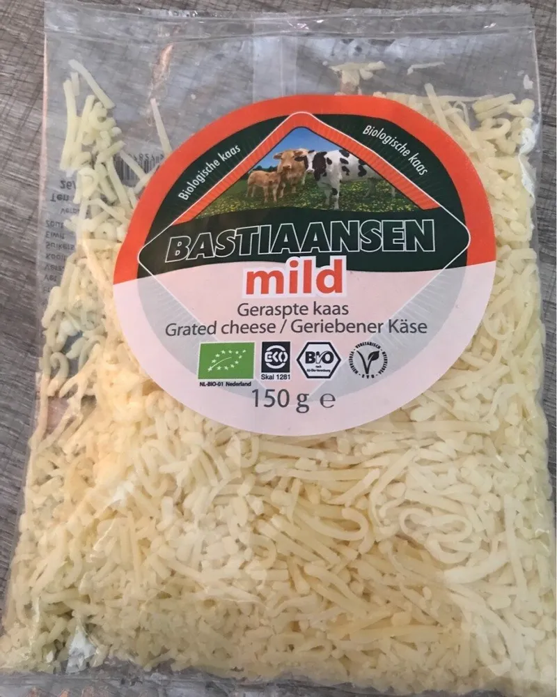 Mild geraspte kaas