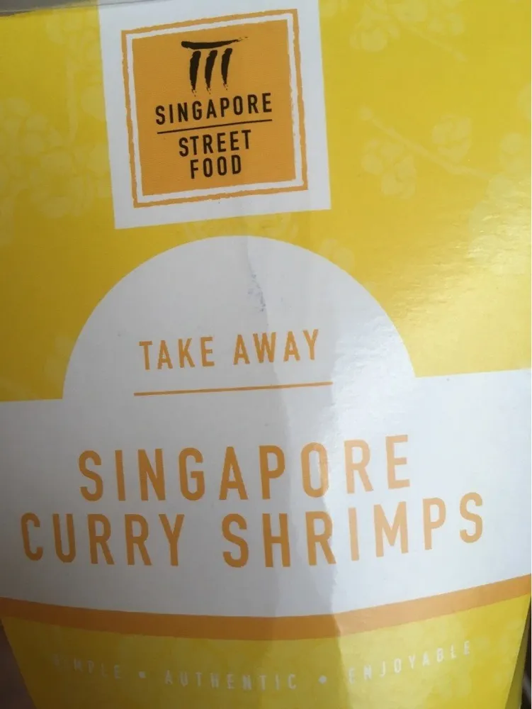 Singapore curry shrimps
