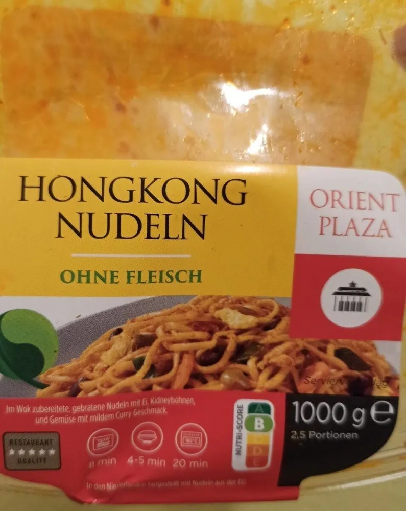 Hongkong Nudeln ohne Fleisch