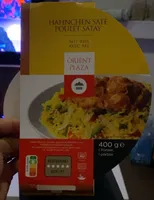 Poulet satay avec riz