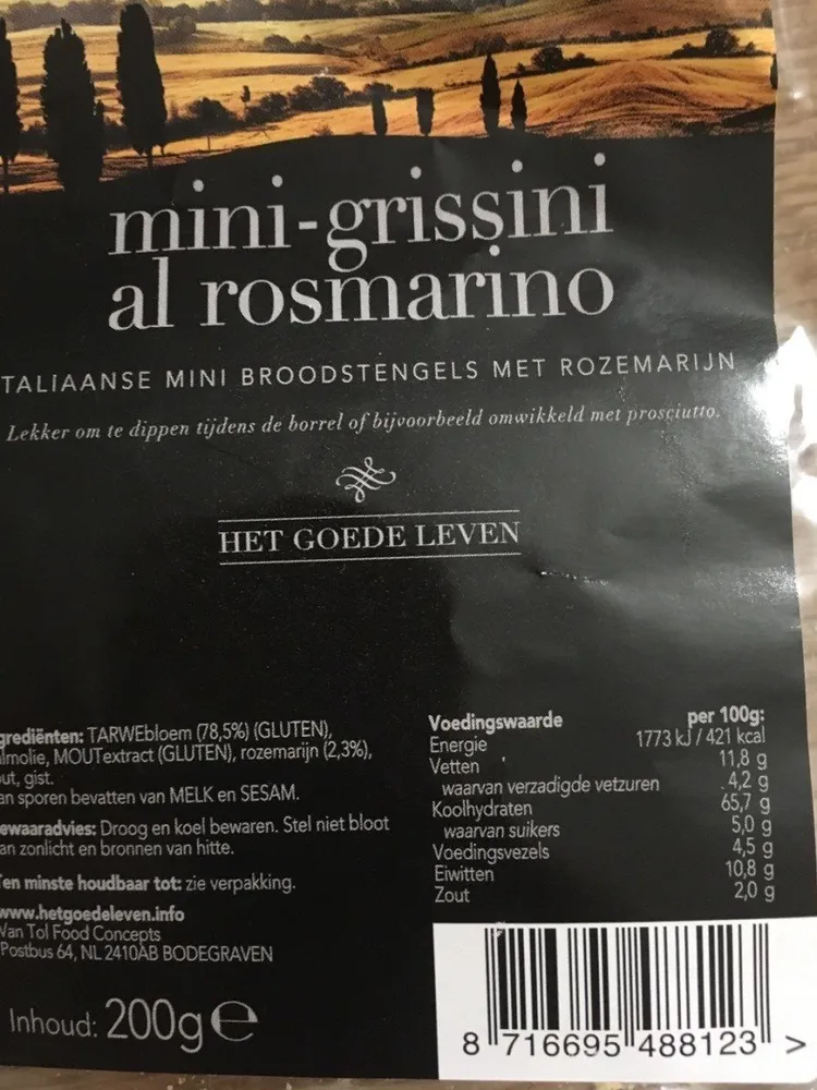 Mini-grissini al rosmarino