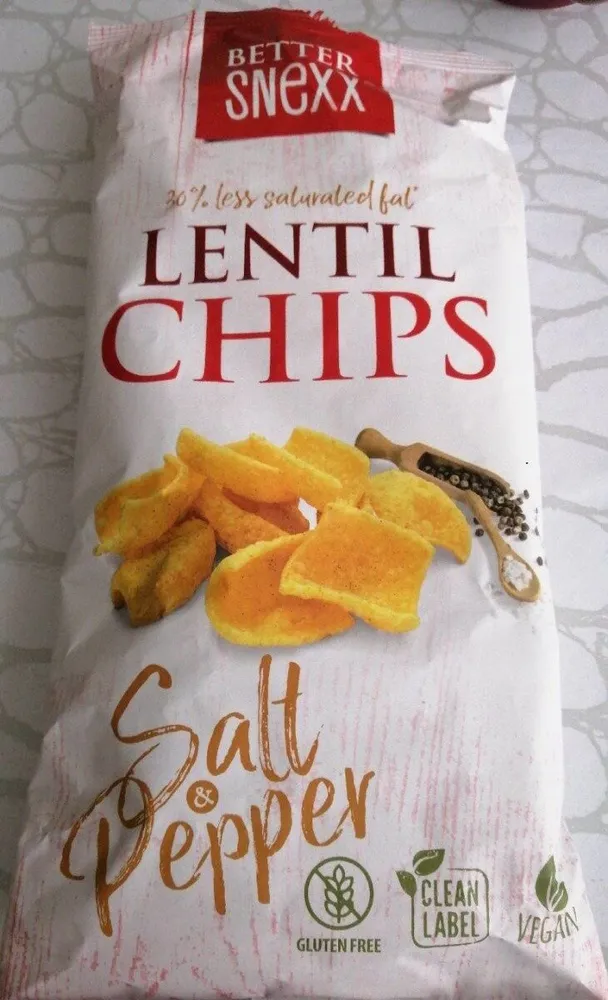 Lentil chips salt and pepper