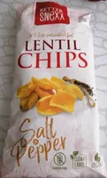 Lentil chips salt and pepper