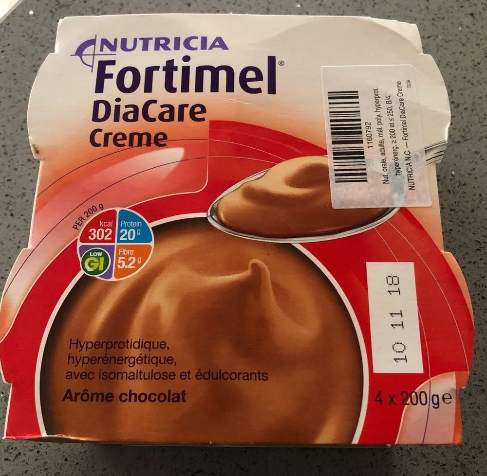 Nutricia Fortimel Diacare Crème Nutriment Chocolat