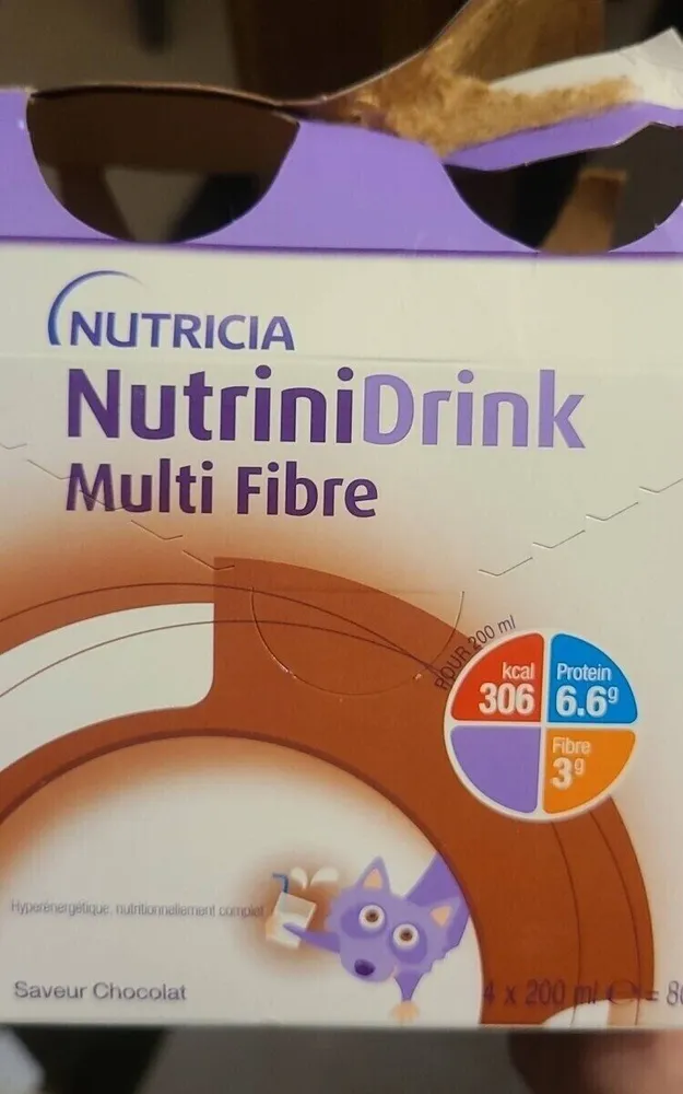 Nutrinidrink multi fibre chocolat
