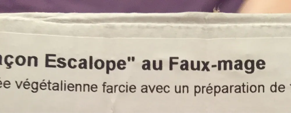 Escalope faux mage
