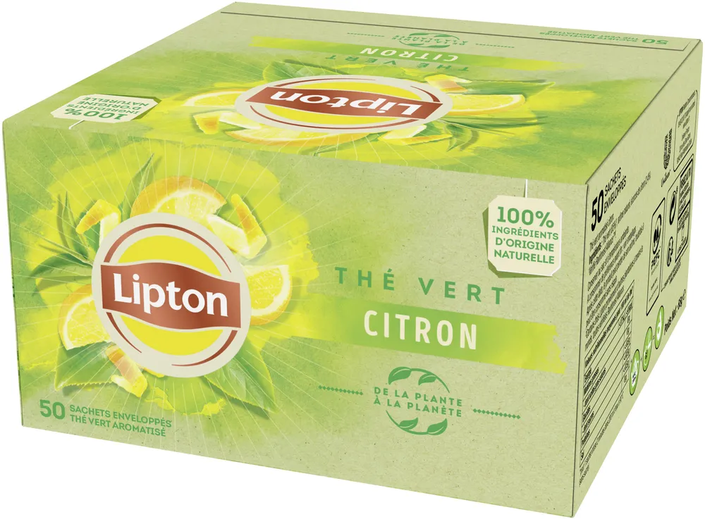 Lipton Thé Vert Citron 50 sachets