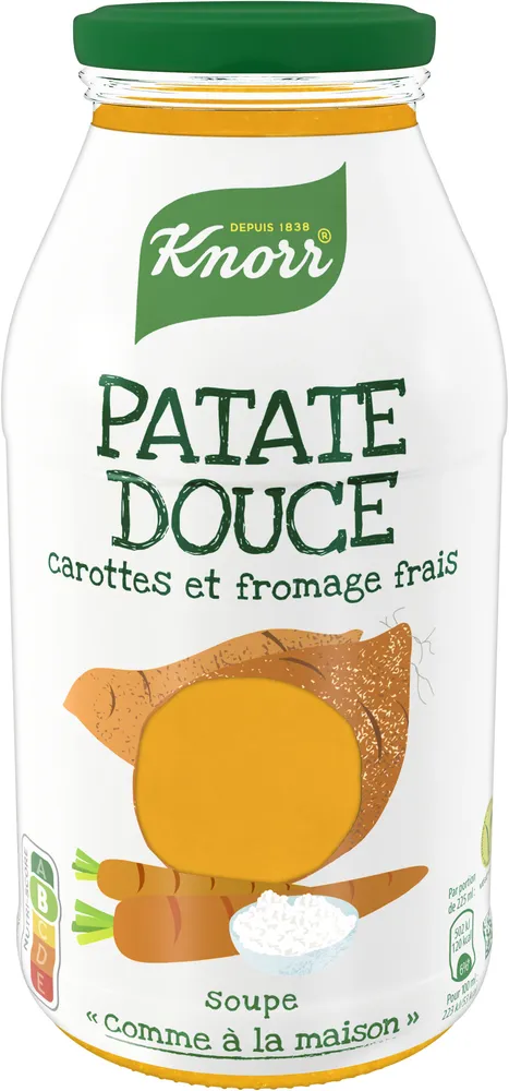 Knorr Soupe Liquide Patate Douce, Carottes et Fromage 45cl