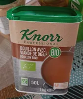Bouillon avec viande de bœuf bio