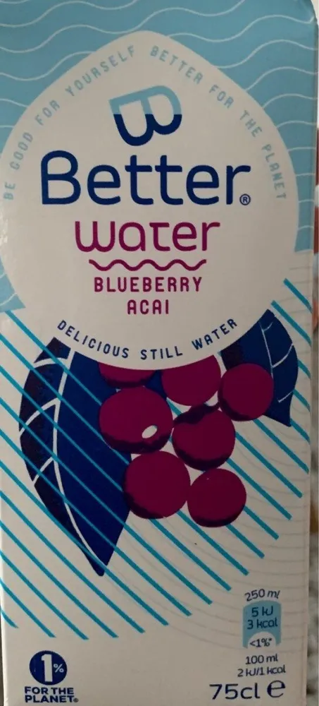 Water bueberry açai
