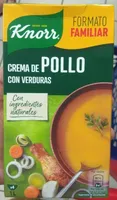 Crema de pollo con verduras