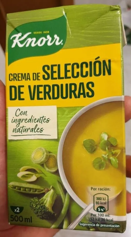 Crema selección de verduras envase 500 ml