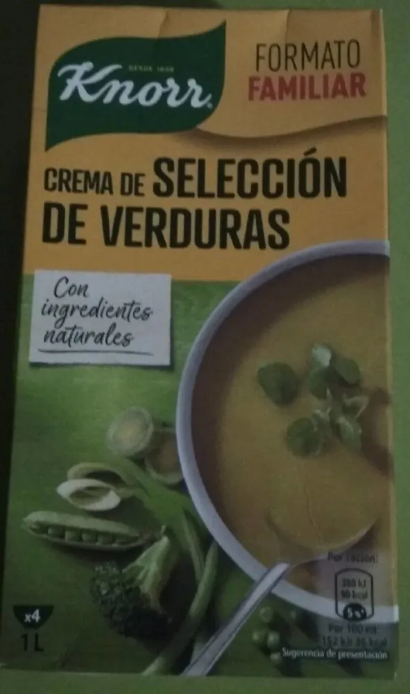 Crema de selección de verduras