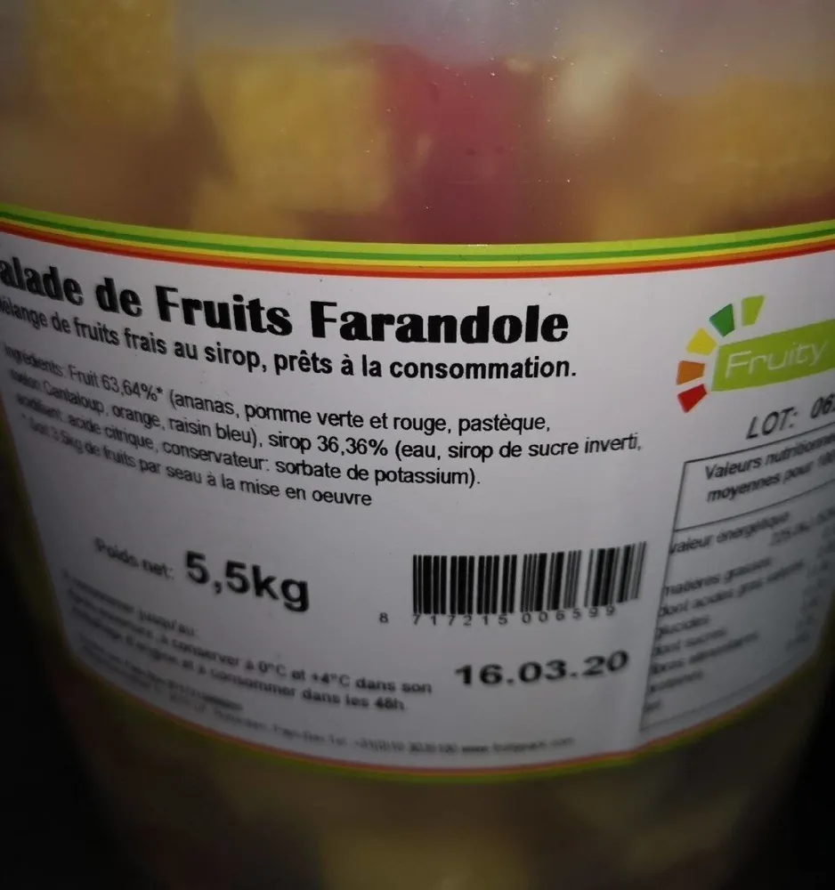 Salade de fruits farandole