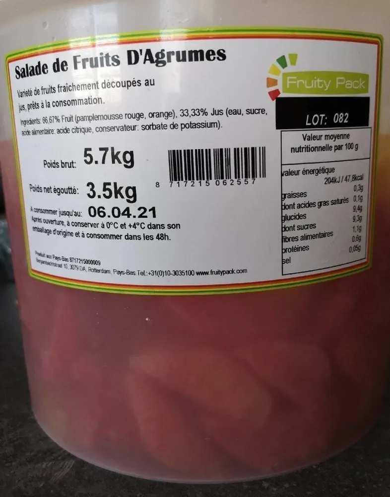 Salade de fruits d'agrumes