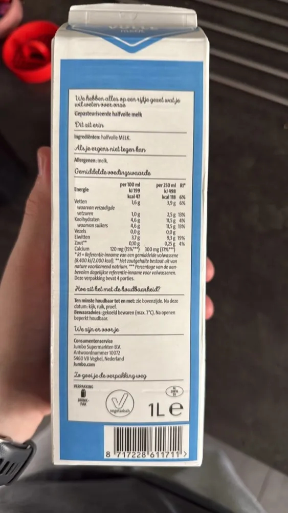 halfvolle melk