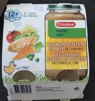Kruidvat tuingroenten en kip met aardappel